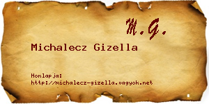 Michalecz Gizella névjegykártya